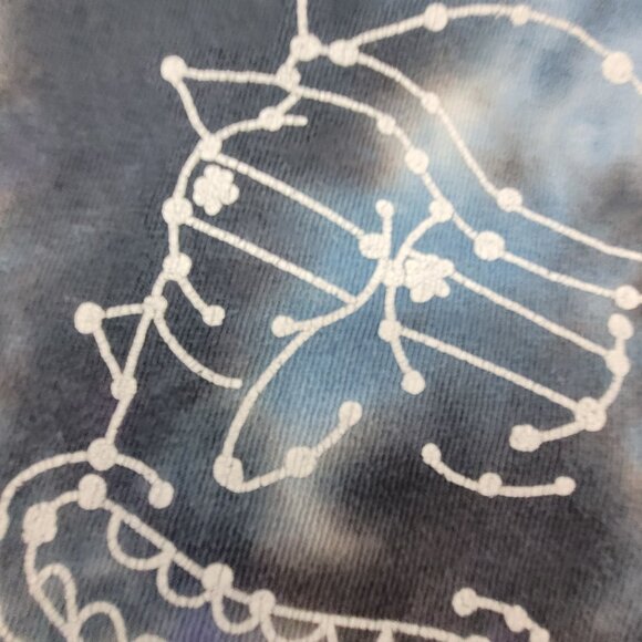 Rick & Morty  Adult Swim Ripple Jct T Shirt Men's XL Blue Tie Dye Constellation - Picture 4 of 8